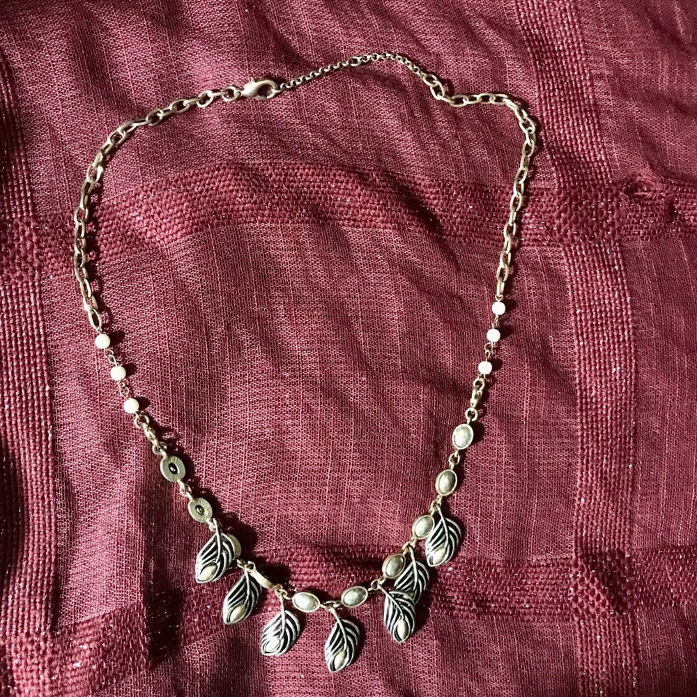 Fall leaf necklace